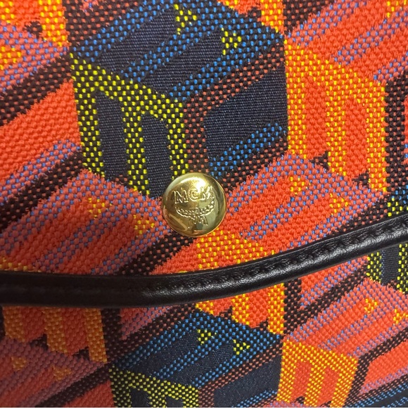 MCM Cubic Monogram Jacquard Tote Bag & Pouch - Picture 12 of 16